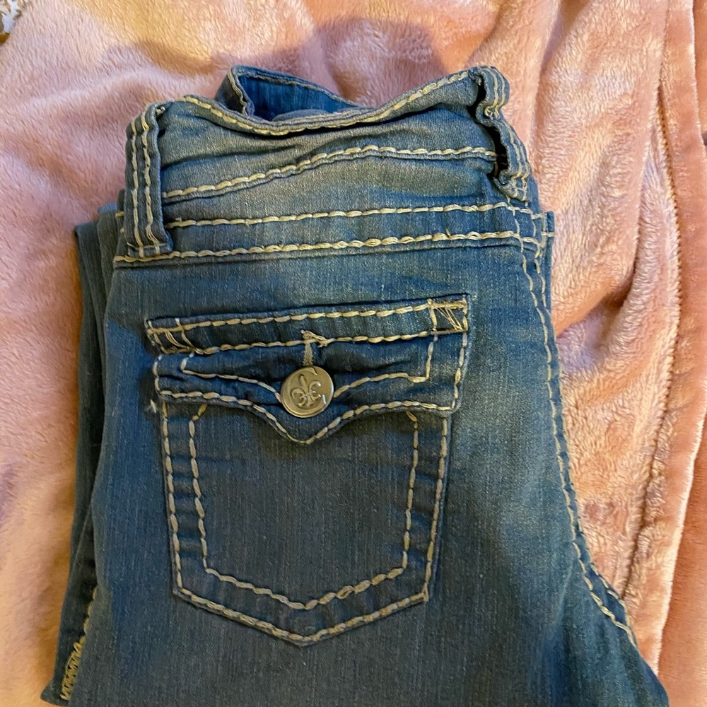 brand:vip jeans/medium wash/fits small and meduim very y2k,vintage